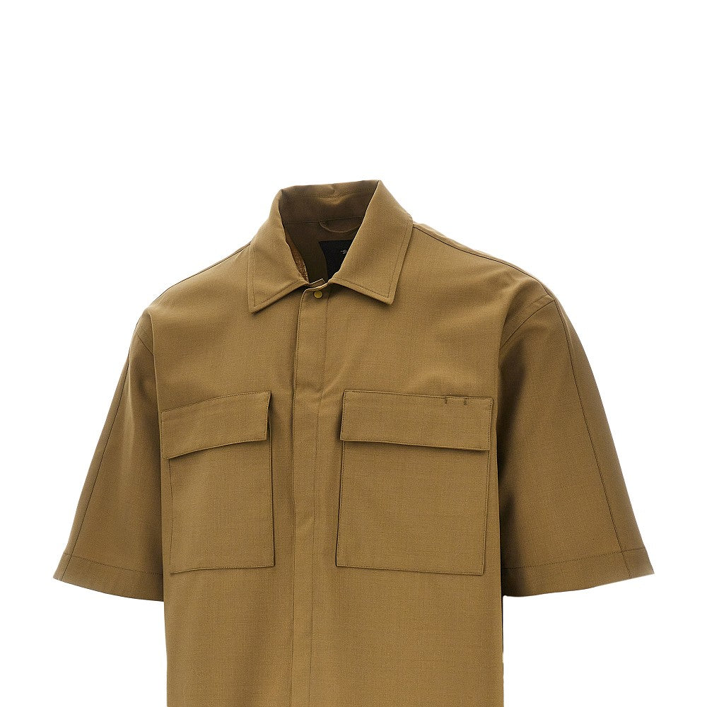 Camicia in misto lana