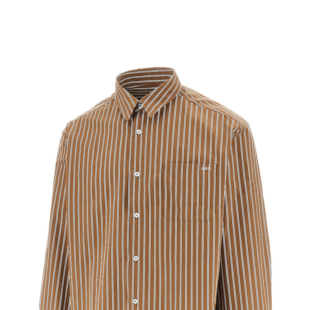 Camicia in popeline a righe 'Malo'