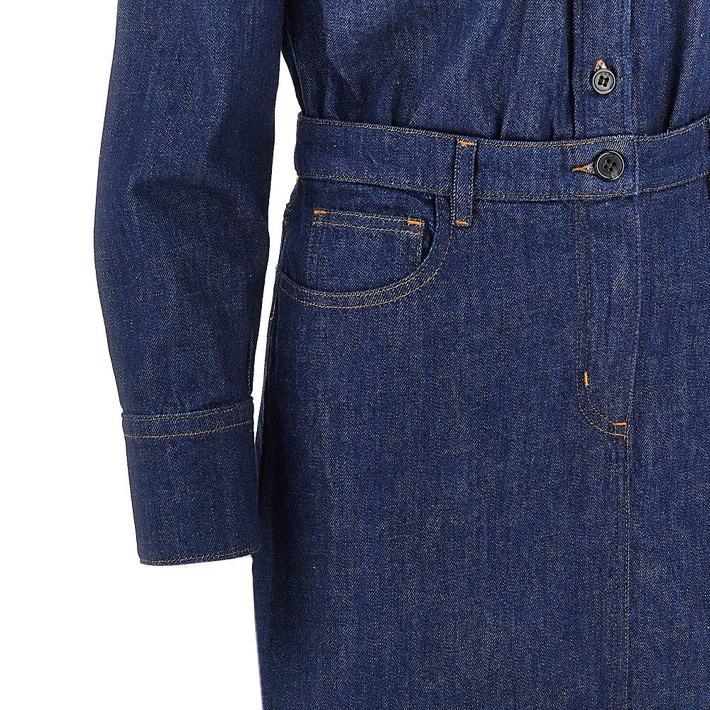 Abito corto in denim