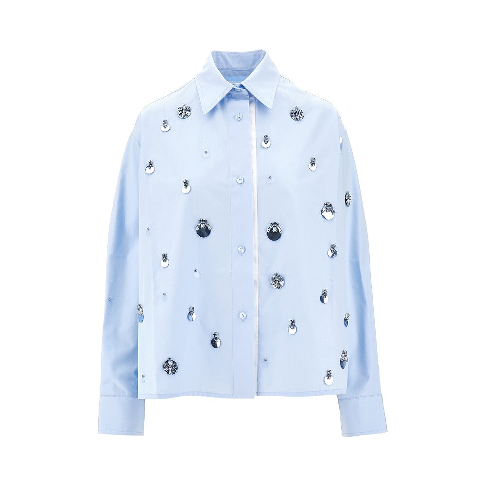 Camicia in popeline ricamata