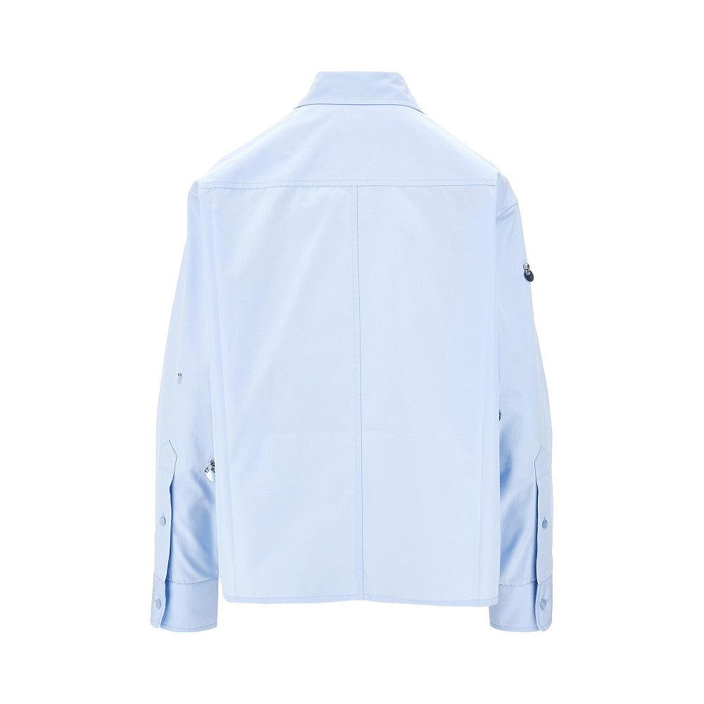 Camicia in popeline ricamata