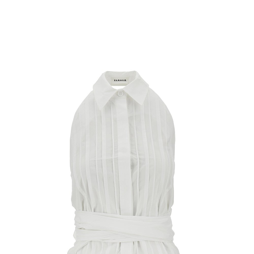 Poplin halterneck top
