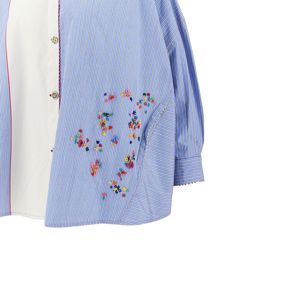 Camicia oversized ricamata