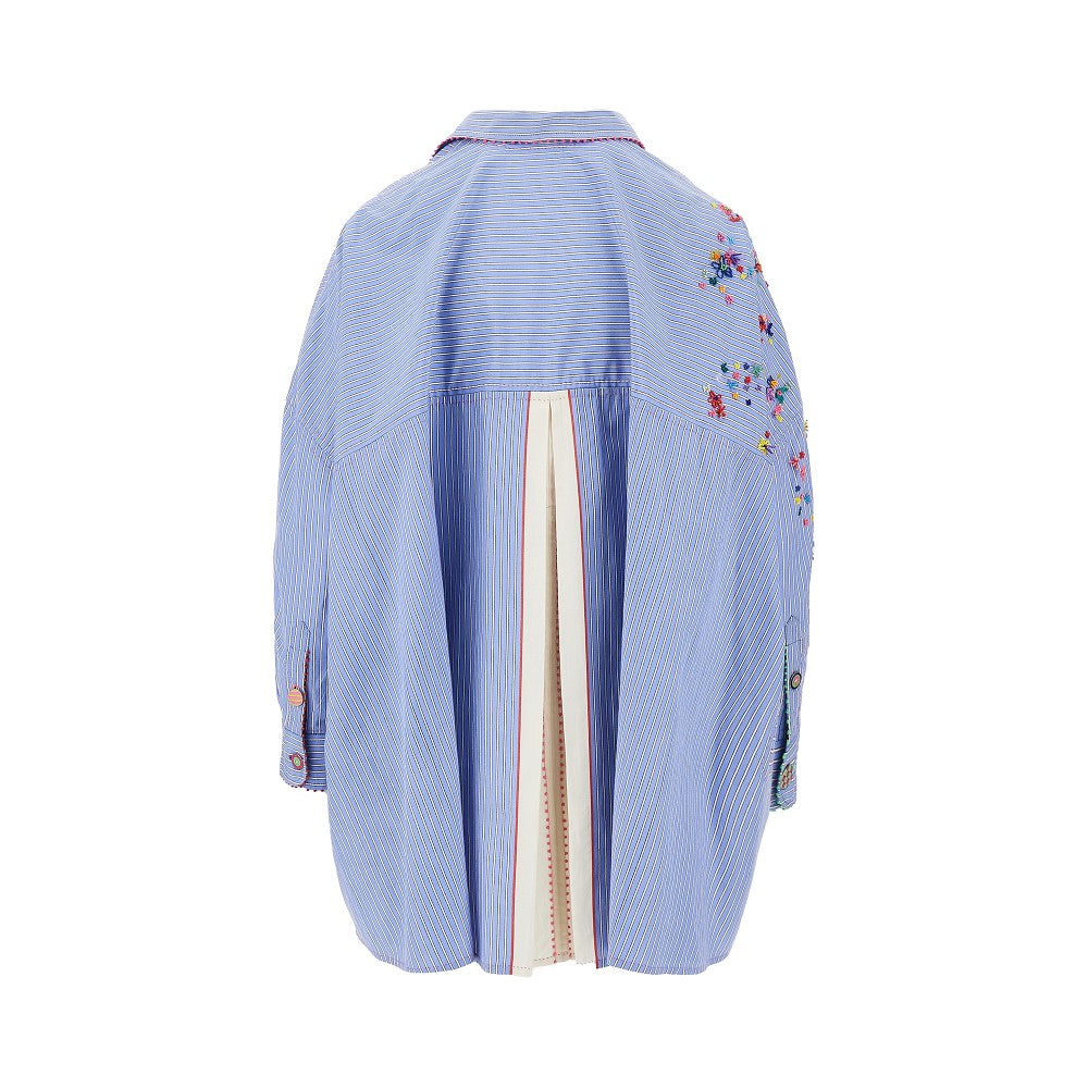 Camicia oversized ricamata