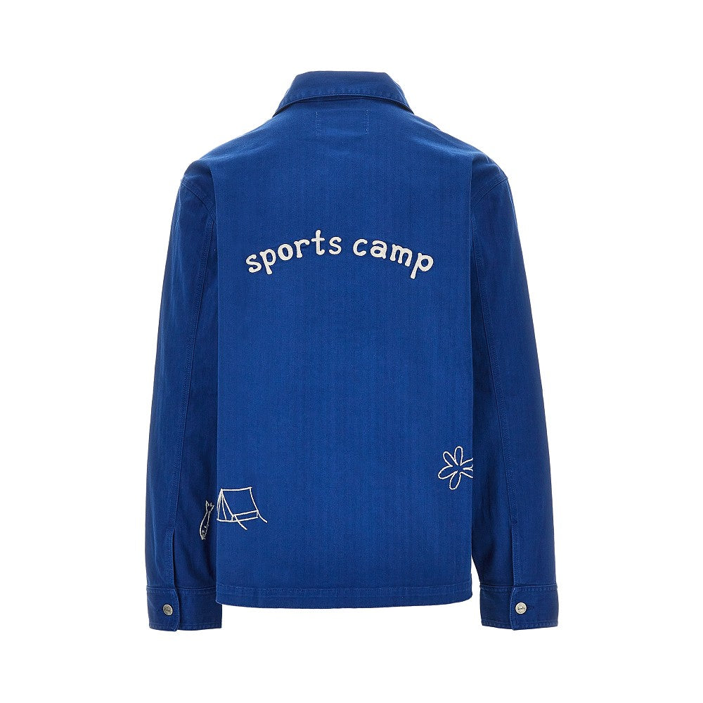 Overshirt in cotone con ricami