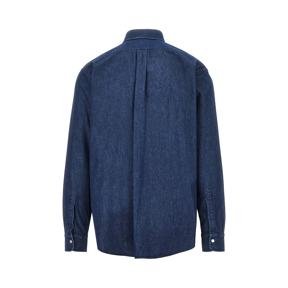 Denim shirt with FF embroidery