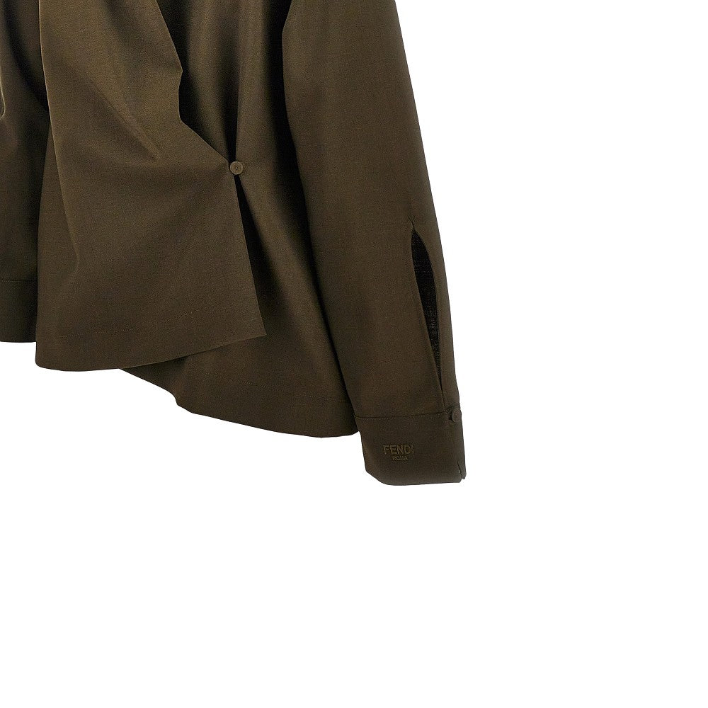 Camicia in lana e mohair