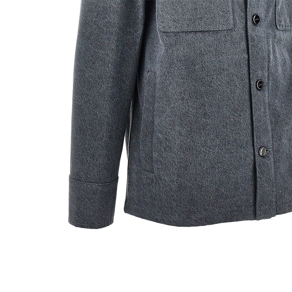 Overshirt in denim stone-washed