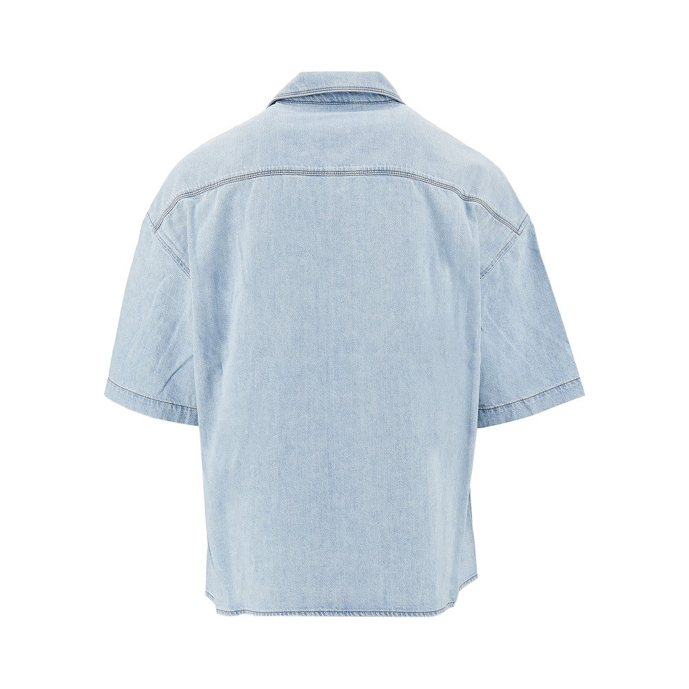 Camicia in denim con applicazione Anagram