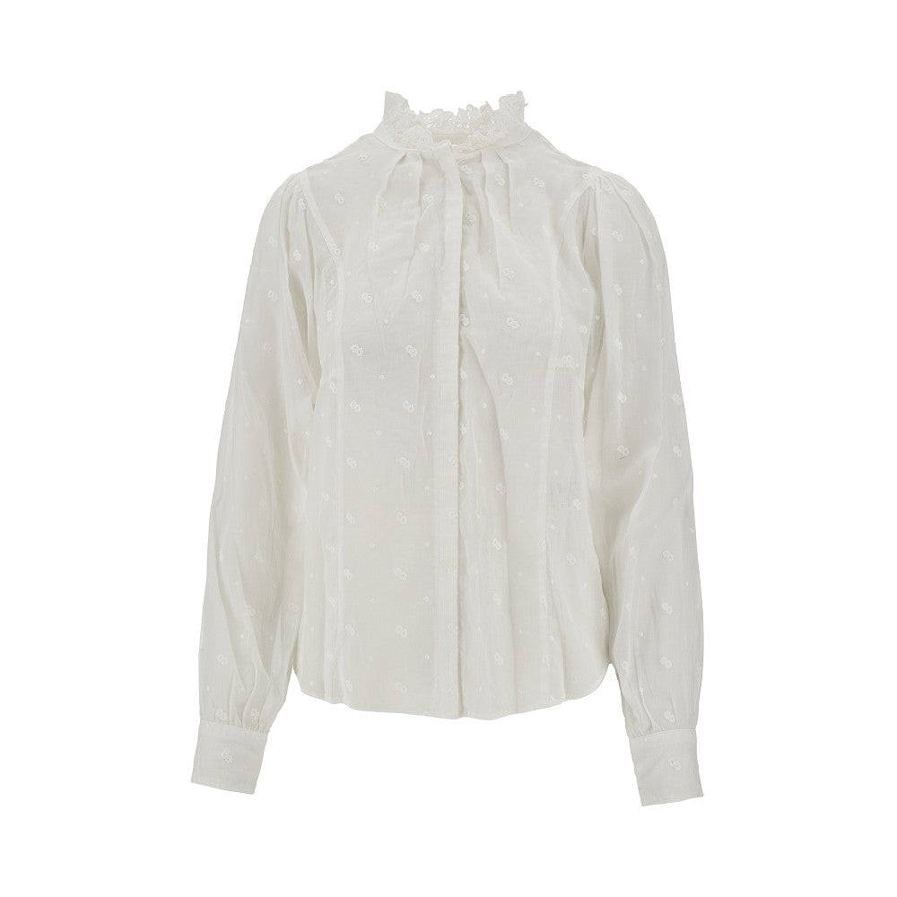 &#39;Terzali&#39; cotton blouse