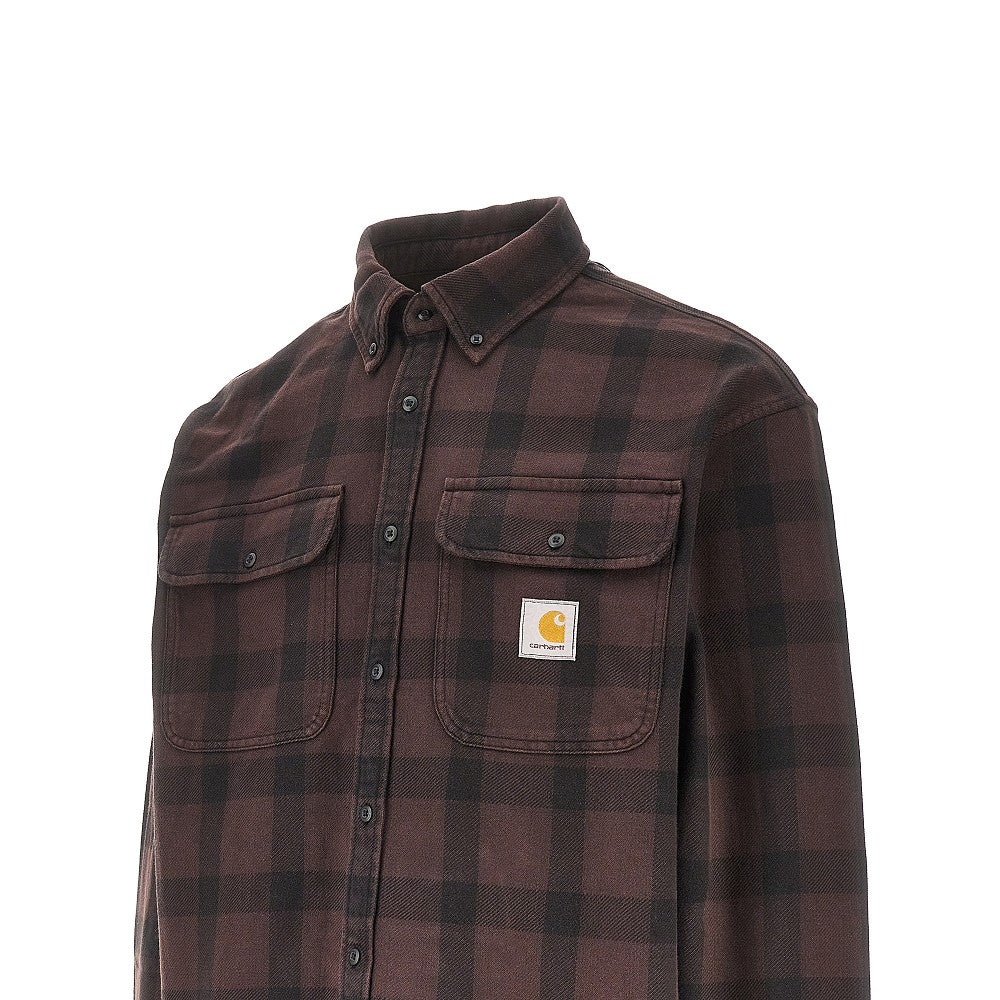 'Edmands' check cotton shirt