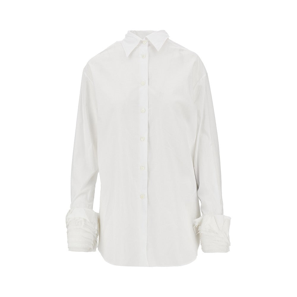 Camicia in mussola con polsini multistrato