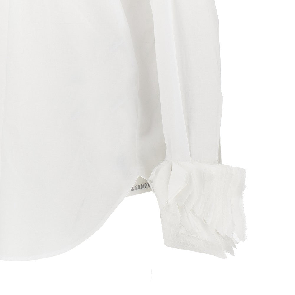 Camicia in mussola con polsini multistrato