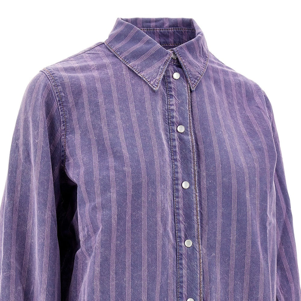 Camicia in denim a righe