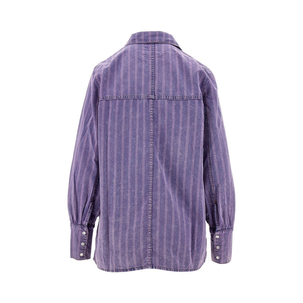 Camicia in denim a righe