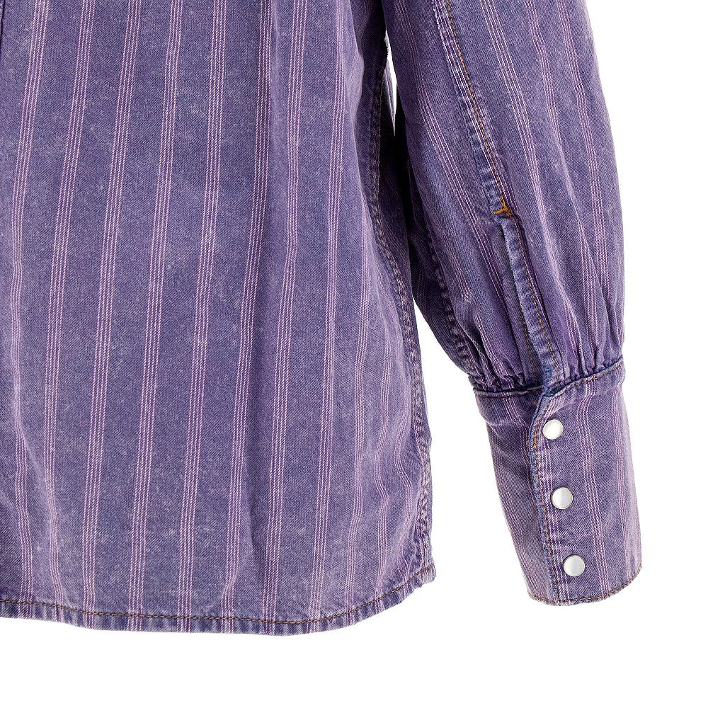 Camicia in denim a righe