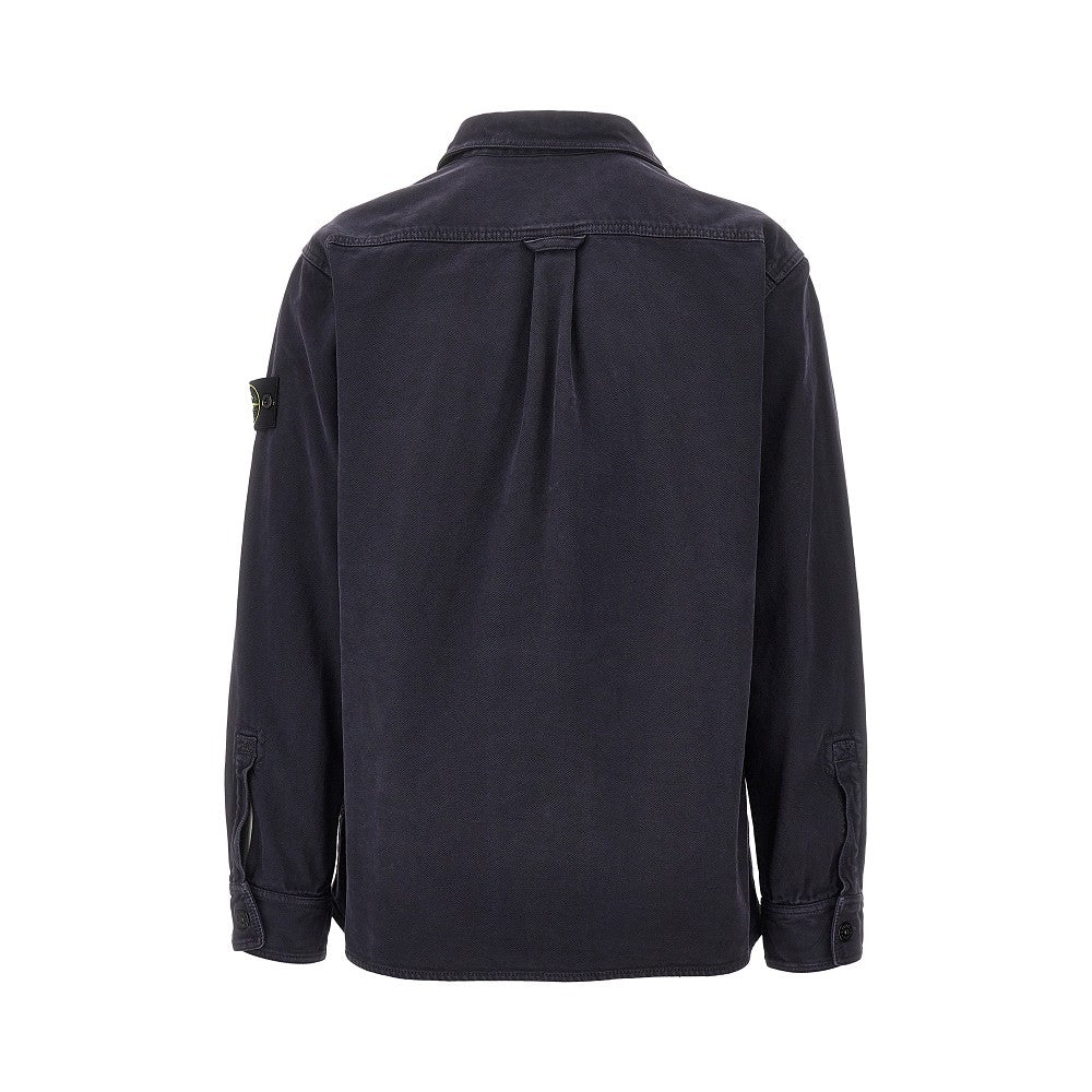 Overshirt in tela di cotone biologico