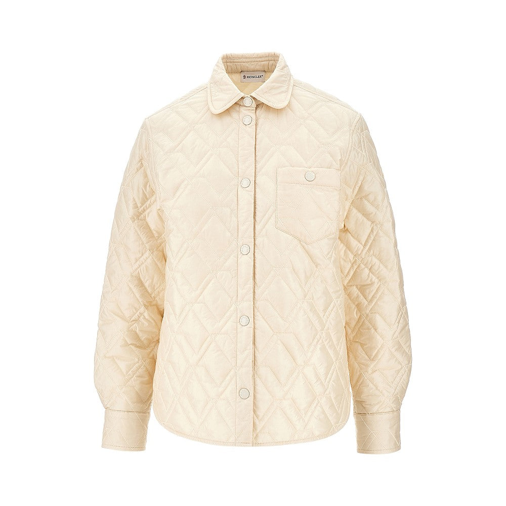 Quilted nylon overshirt