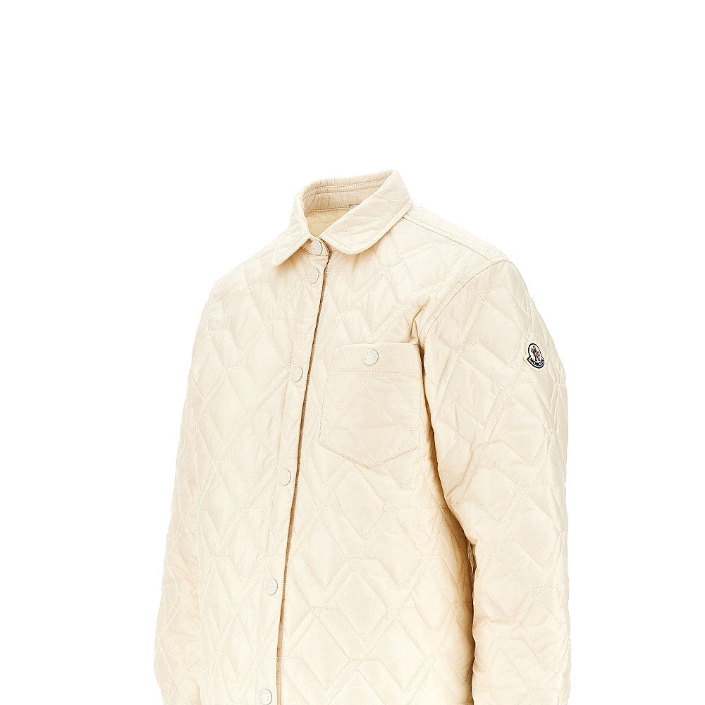 Quilted nylon overshirt