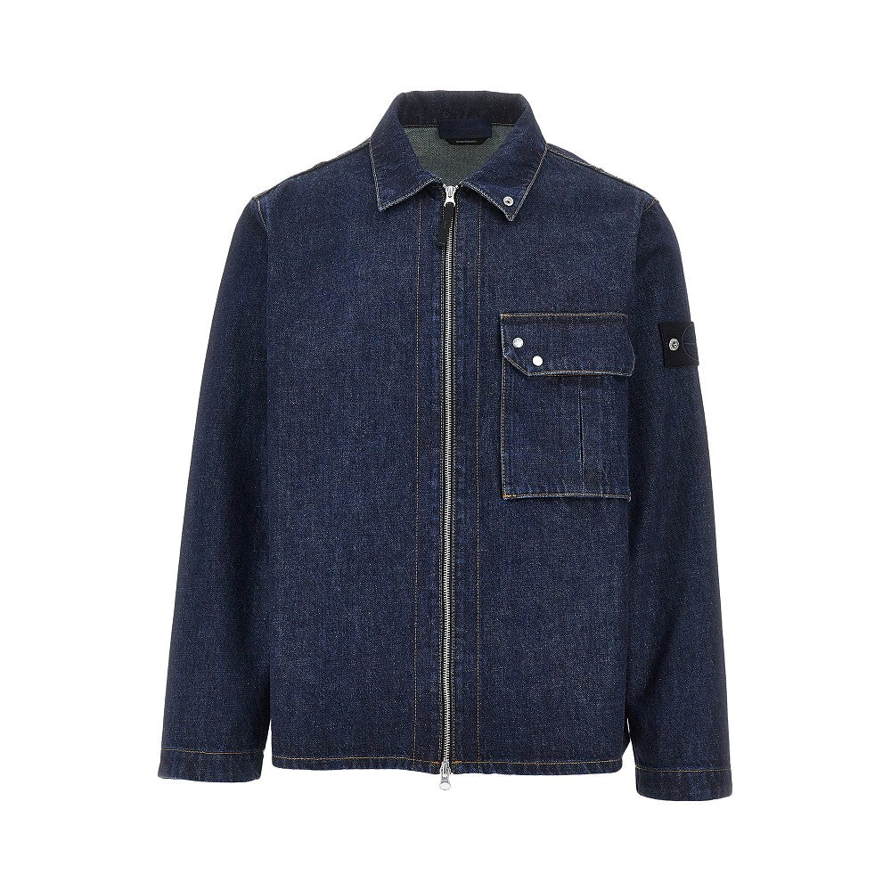 'Denim Research' Denim overshirt