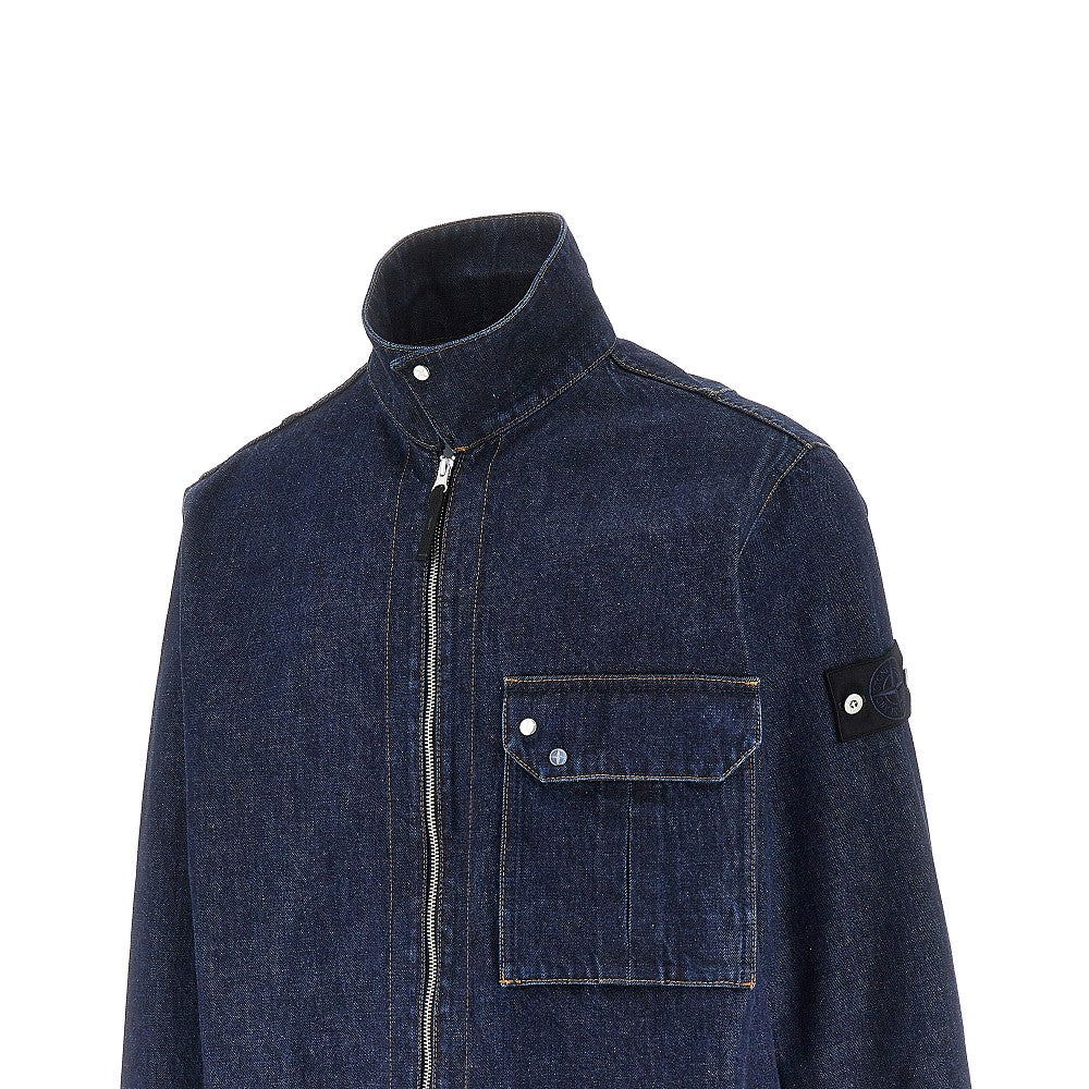 'Denim Research' Denim overshirt