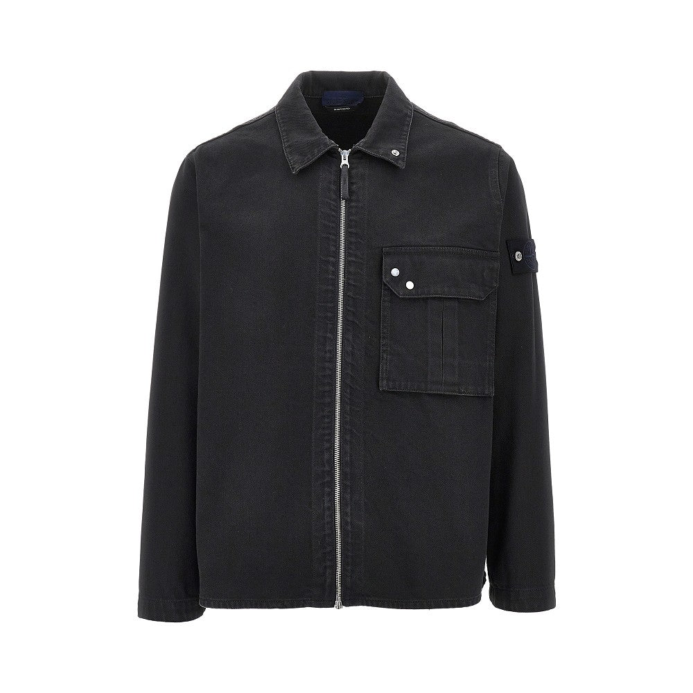 'Denim Research' Denim overshirt