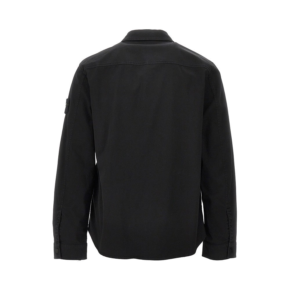 Organic cotton full-zip overshirt