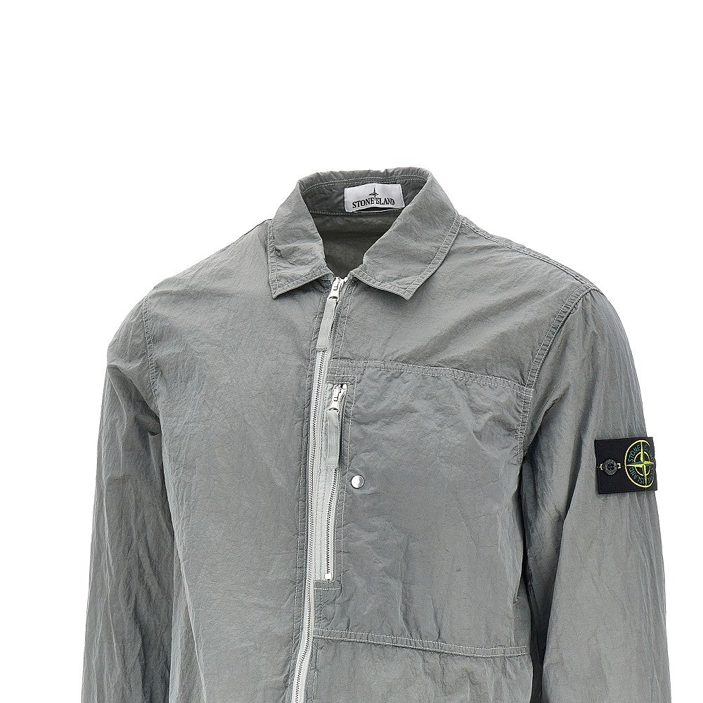 Overshirt in Nylon Metal ECONYL