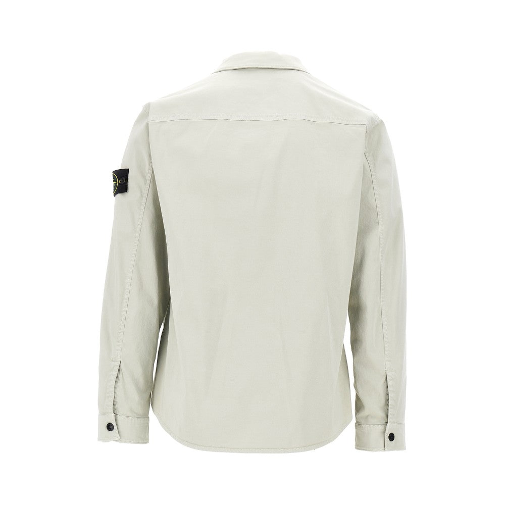 Organic cotton full-zip overshirt