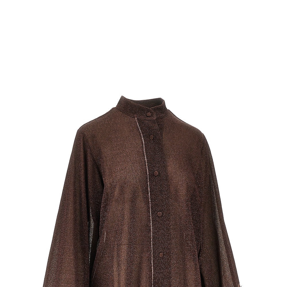 Camicia 'Lumière' con piume