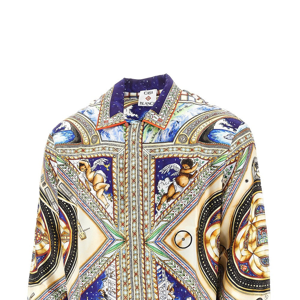 Camicia in seta 'Plafond Orne De Musique'