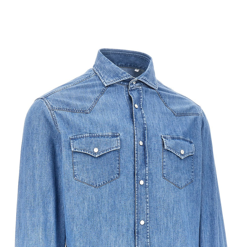 Camicia in denim di cotone