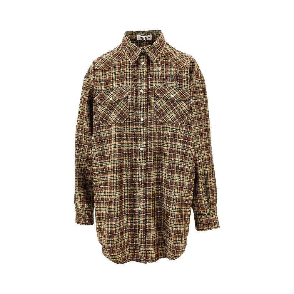 Camicia in lana tartan