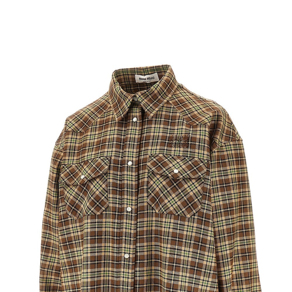 Camicia in lana tartan