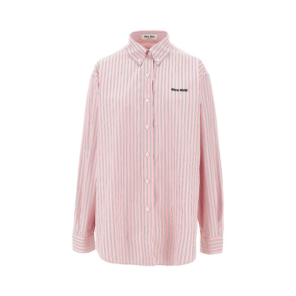 Camicia in popeline a righe
