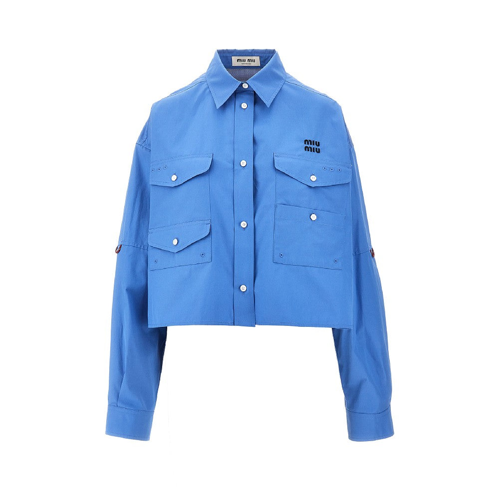 Boxy Fit shirt with cargo pockets