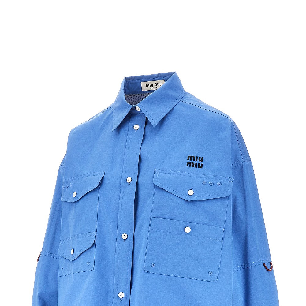 Boxy Fit shirt with cargo pockets
