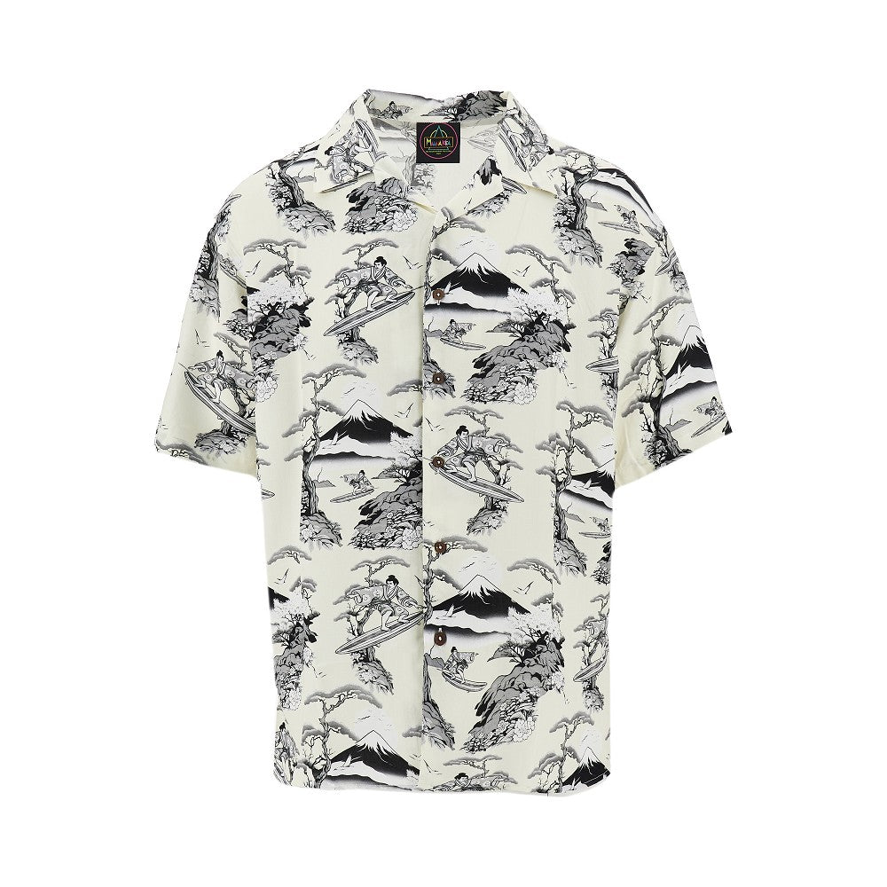 Printed viscose shirt