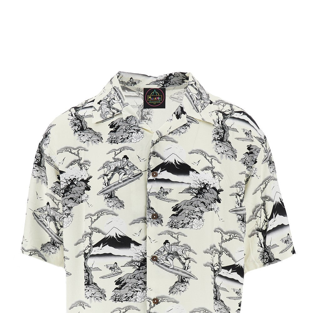 Printed viscose shirt