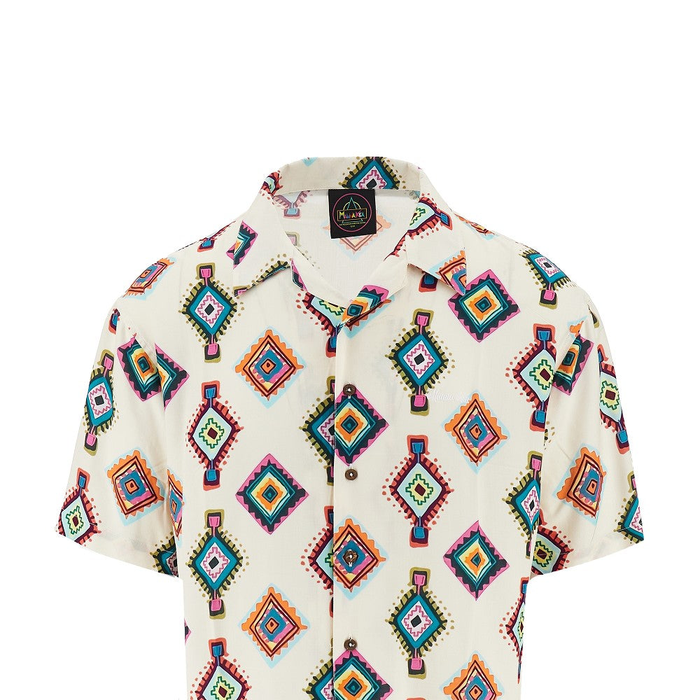 Printed viscose shirt