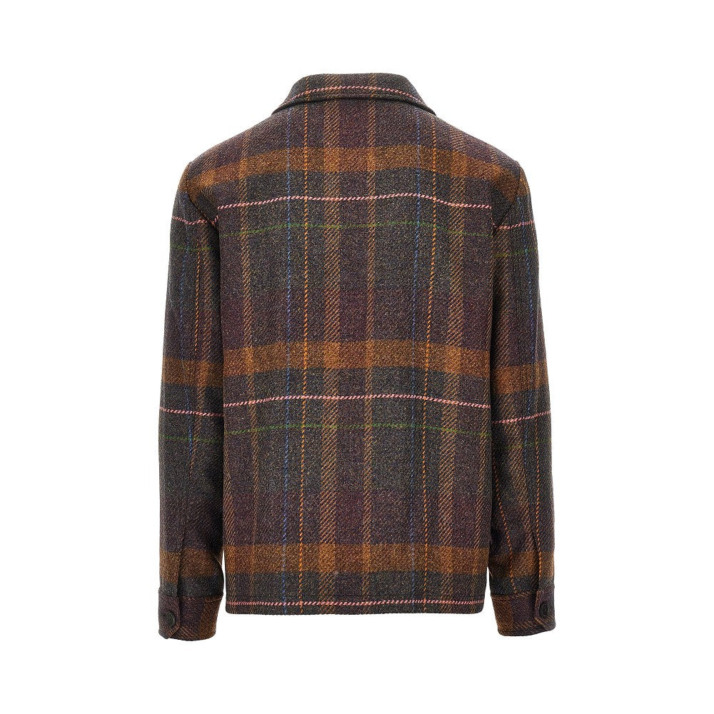 Overshirt in lana e cachemire
