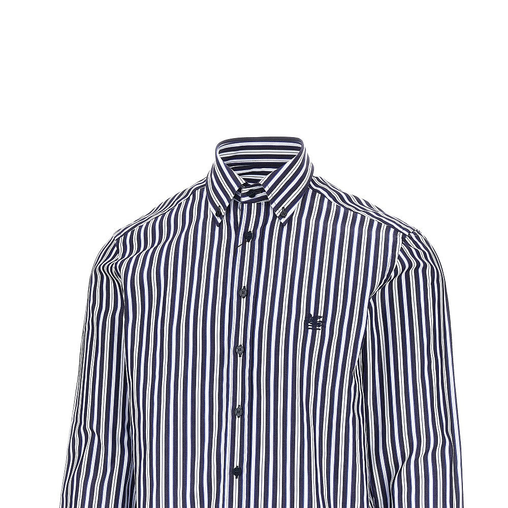 Camicia in cotone con ricamo Pegaso