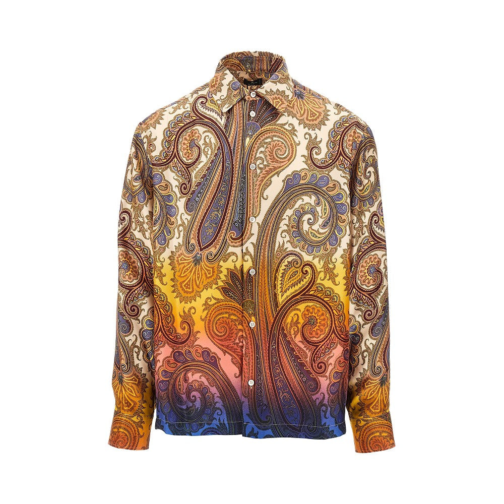 Camicia in seta con stampa
