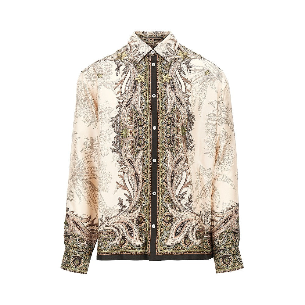 Camicia in seta con stampa