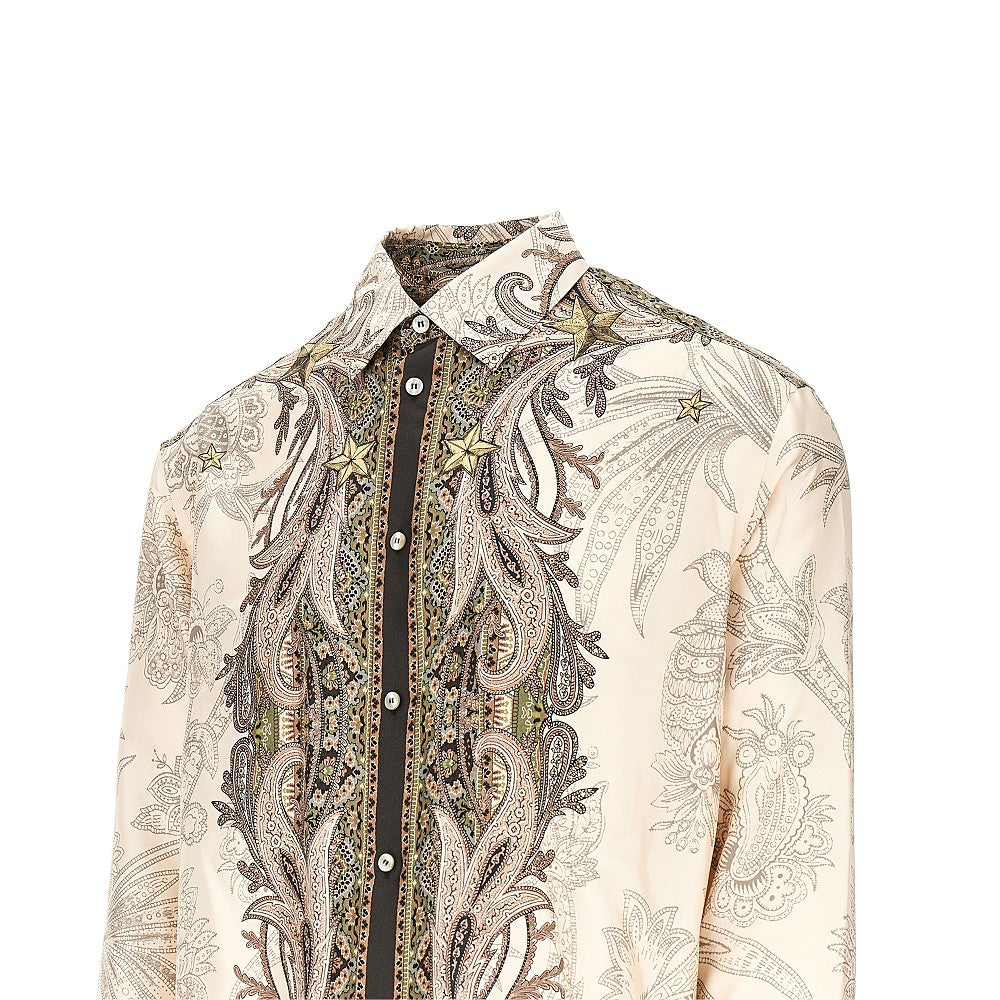 Camicia in seta con stampa