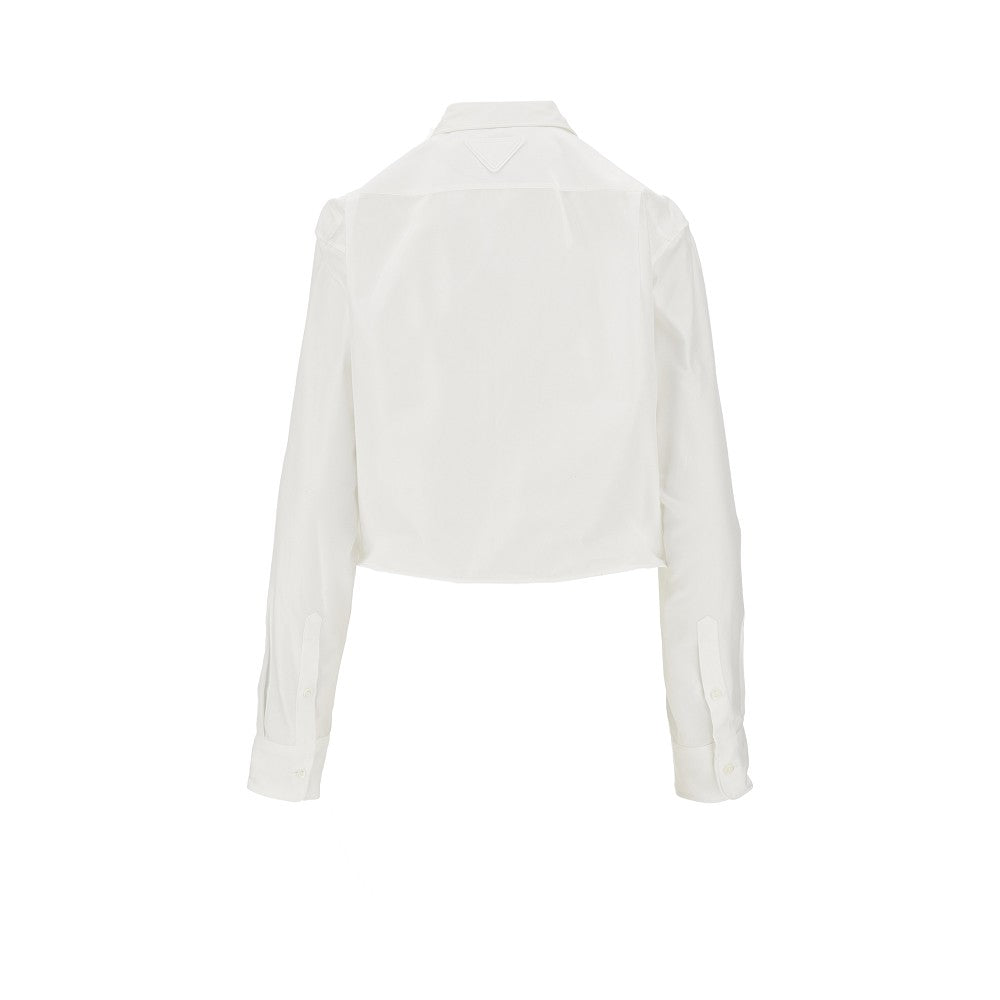Camicia in cotone con fondo modellabile