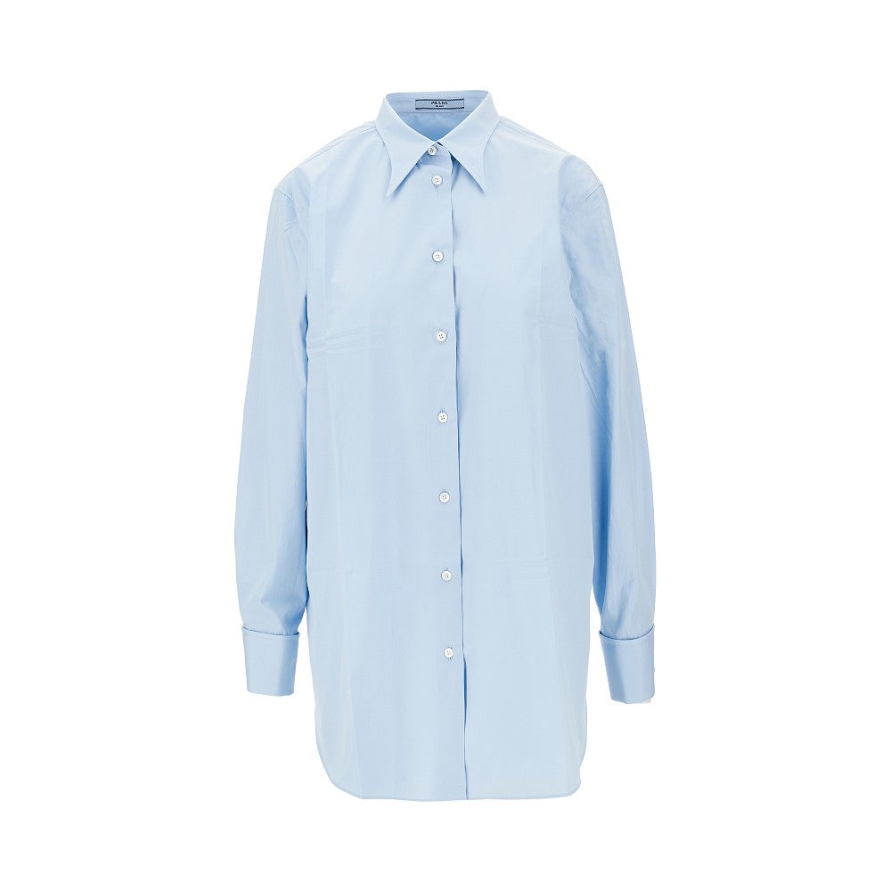 Camicia in popeline stropicciato