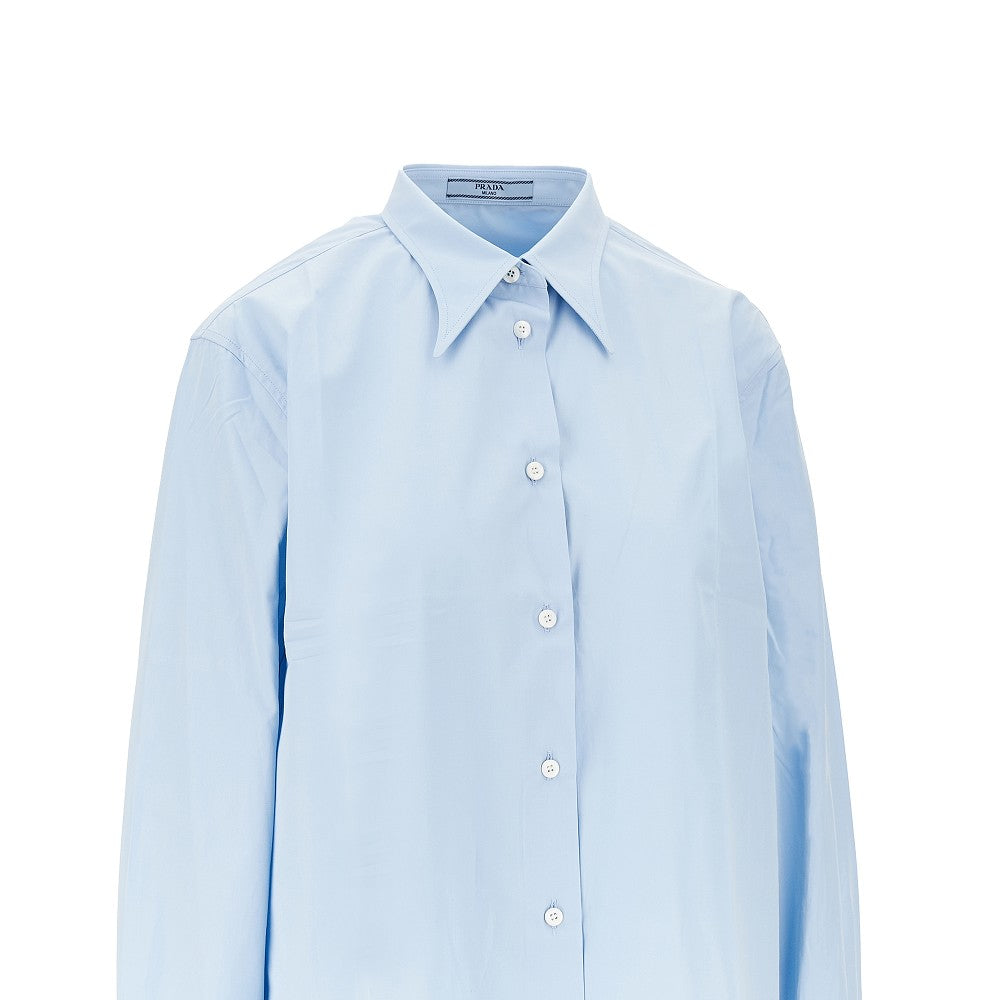Camicia in popeline stropicciato