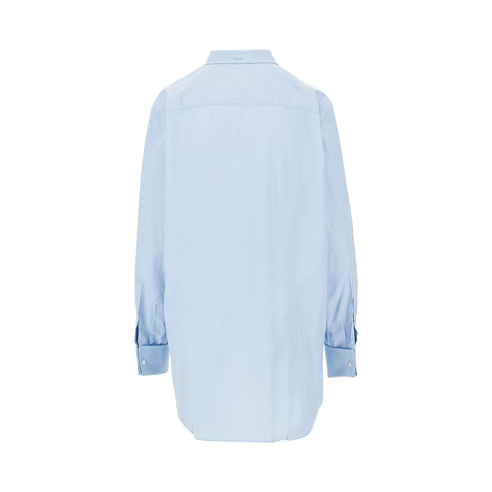 Camicia in popeline stropicciato