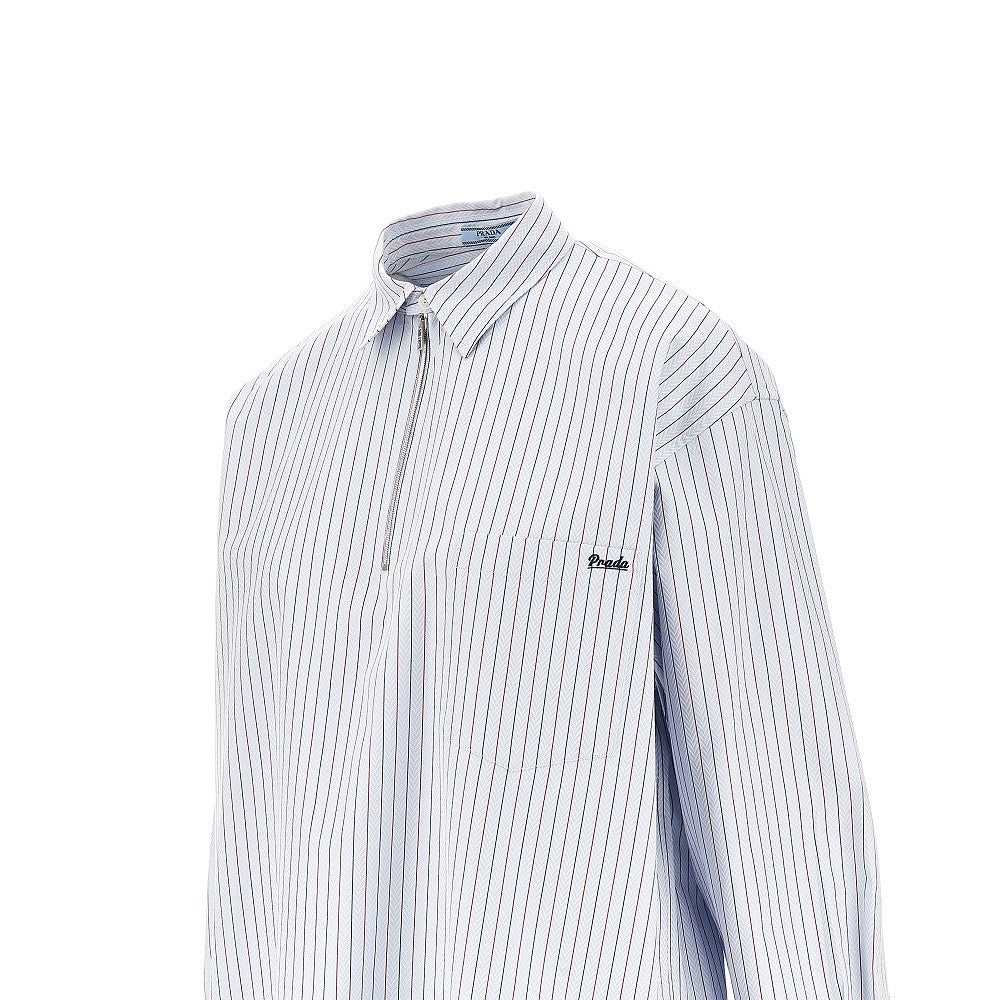 Chevron cotton oversized shirt